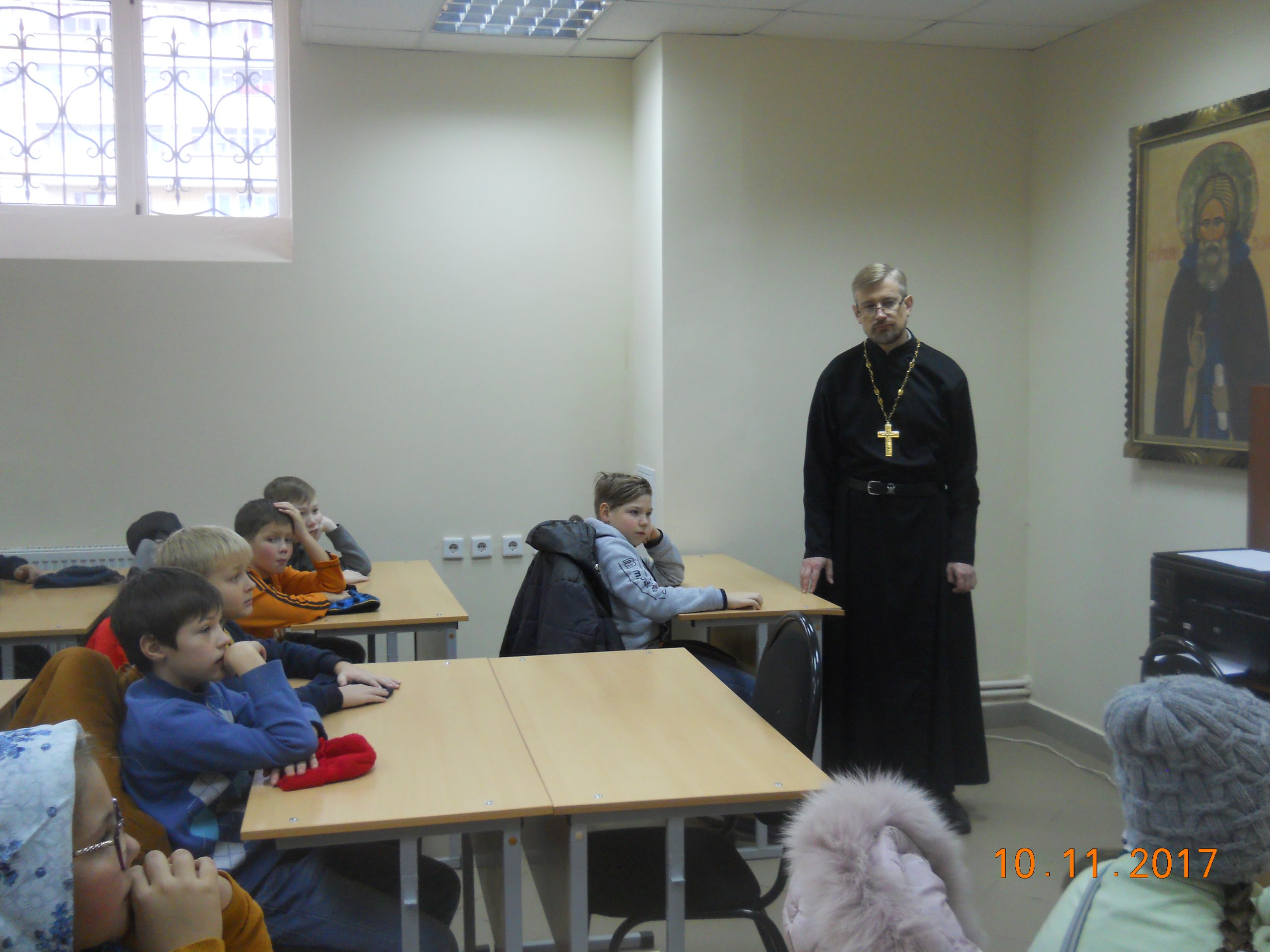 Духовная беседа с учениками 4 класса 38 школы г. Саранск